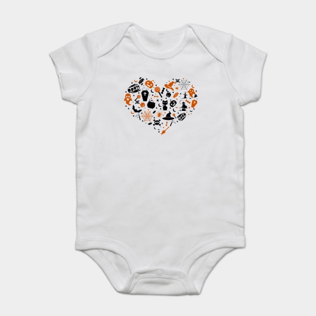 Love Halloween Baby Bodysuit by KsuAnn